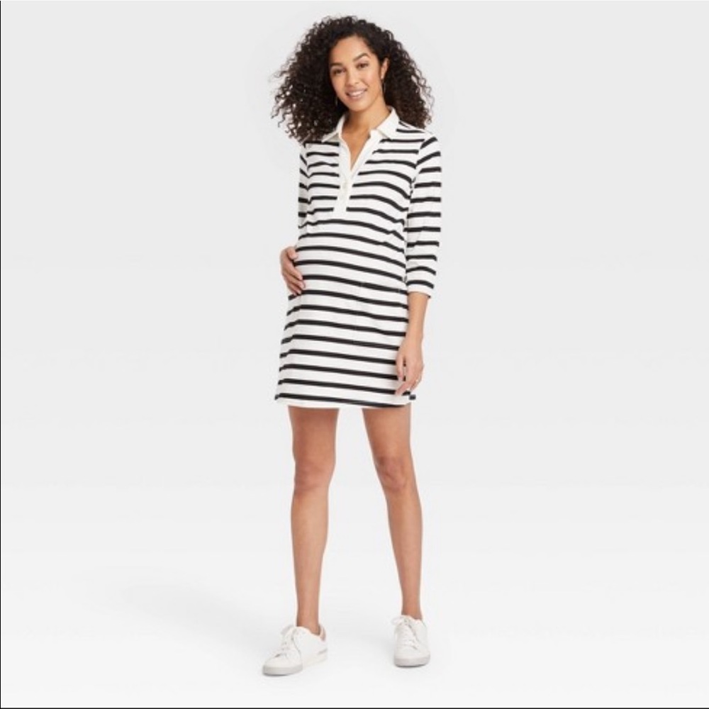 The Nines by Hatch striped polo dress